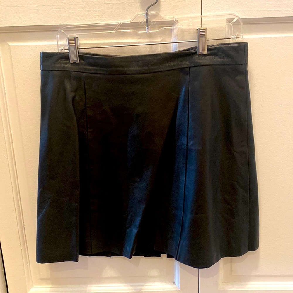 All Saints Leather Mini Skirt